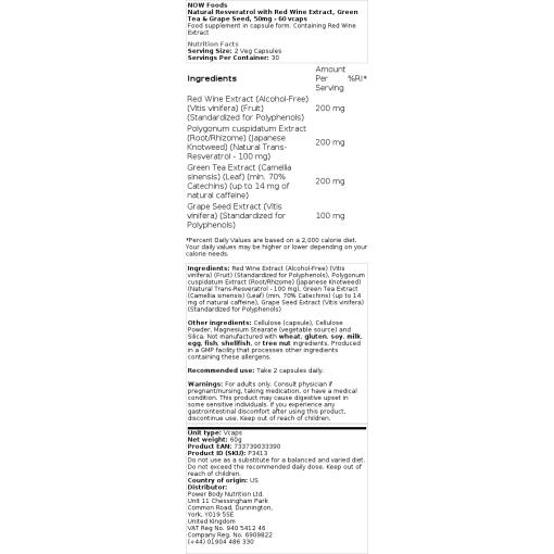 grøn te og druekerne