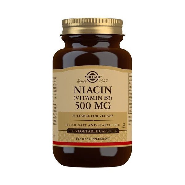 Solgar - Niacin, 500 mg, 100 kapslar | Vitaminer och MineralerVeganska produkterHälsa och välbefinnandeHälsokostNiacin | Apoteka