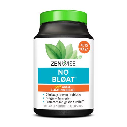 Zenwise - No Bloat, 60 kapslar | Veganska produkterHälsa och välbefinnandeHälsokostMatsmältningshälsa | Apoteka