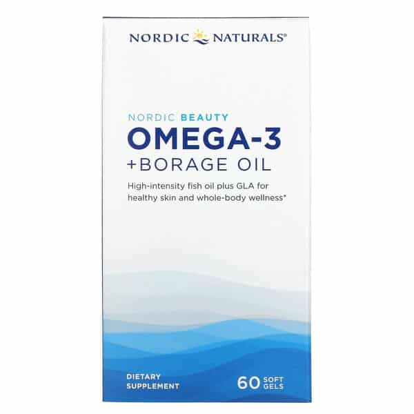Nordic Naturals - Nordic Beauty Omega-3 + Hjulkronolja, 60 mjuka kapslar | HälsokostGurkmejaOmega & Näringsoljor | Apoteka