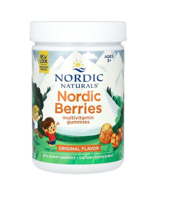 Nordic Naturals - Nordic Berries Multivitamin, Originalsmak - 200 tuggbara bär | Vitaminer och MineralerVeganska produkterHälsa och välbefinnandeMultivitaminerHälsokostNordisk vitalitetBiohacking | Apoteka