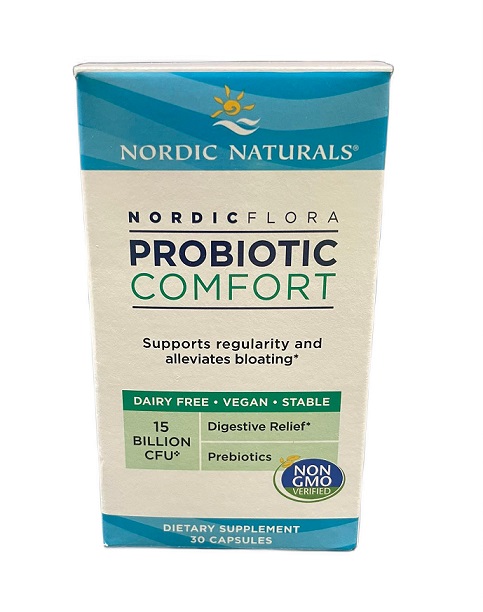 Nordic Naturals - Nordic Flora Probiotisk Komfort, 15 miljarder CFU - 30 kapslar | Vitaminer och MineralerHälsa och välbefinnandeHälsokostMatsmältningshälsaProbiotikaAcidophilus – Mjölksyrabakterier för Mage & TarmfloraBiohacking | Apoteka