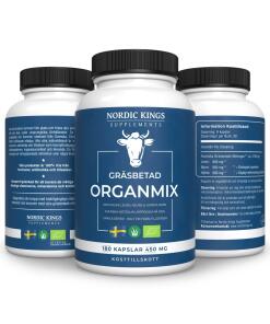 Nordic Kings 100% Grass-Fed Organic Organ Mix – 180 Capsules