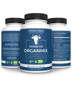 Nordic Kings 100% Grass-Fed Organic Organ Mix – 180 Capsules