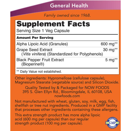 Extra Strength 600 mg (120 Veg Capsules)