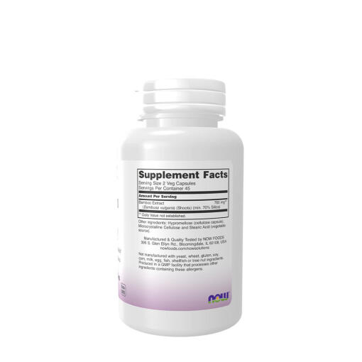 NOW Foods - Bamboo Silica Beauty, 90 vegkapslar - Bild 2