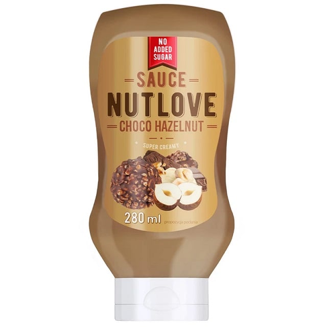 Allnutrition - Nutlove Sås, Choklad Hasselnöt - 280 ml | HälsokostSåser | Apoteka
