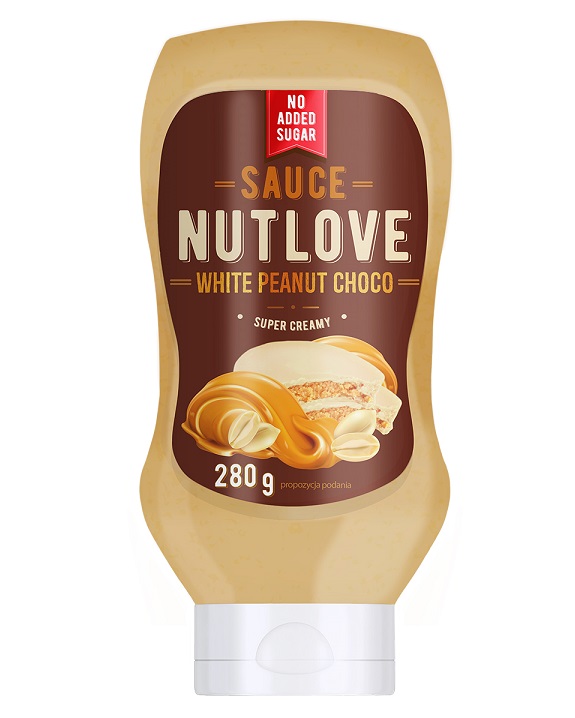 Allnutrition - Nutlove Sås, Vit Jordnöt Choklad - 280 ml | HälsokostSåser | Apoteka