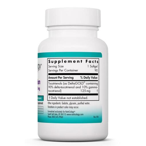 Nutricology - Delta Fraction Tocotrienols, 125 mg, 90 mjukkapslar - Bild 4
