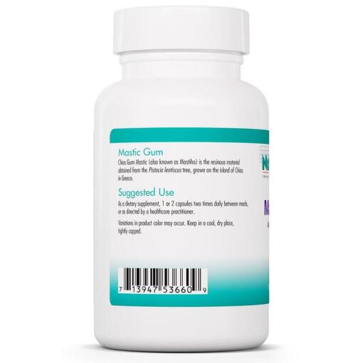 Nutricology - Mastic Gum, 120 veg. kapslar - Bild 4