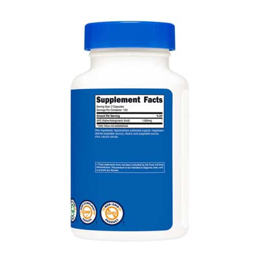 Nutricost - AKG 1000 mg, 240 kapslar - Bild 2