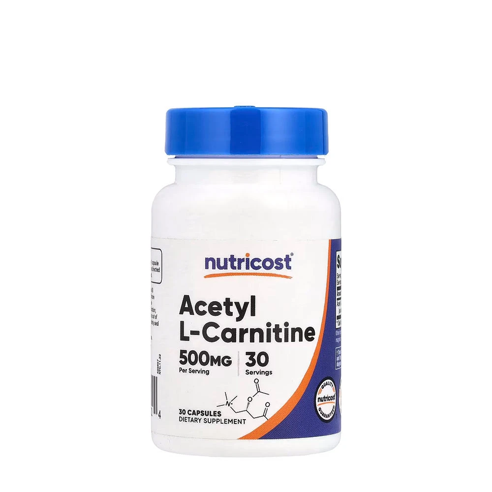 Nutricost - Acetyl L-Carnitine, 500 mg, 30 kapslar
