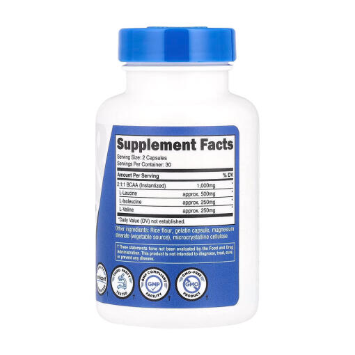 Nutricost - BCAA, 60 kapslar - Bild 2