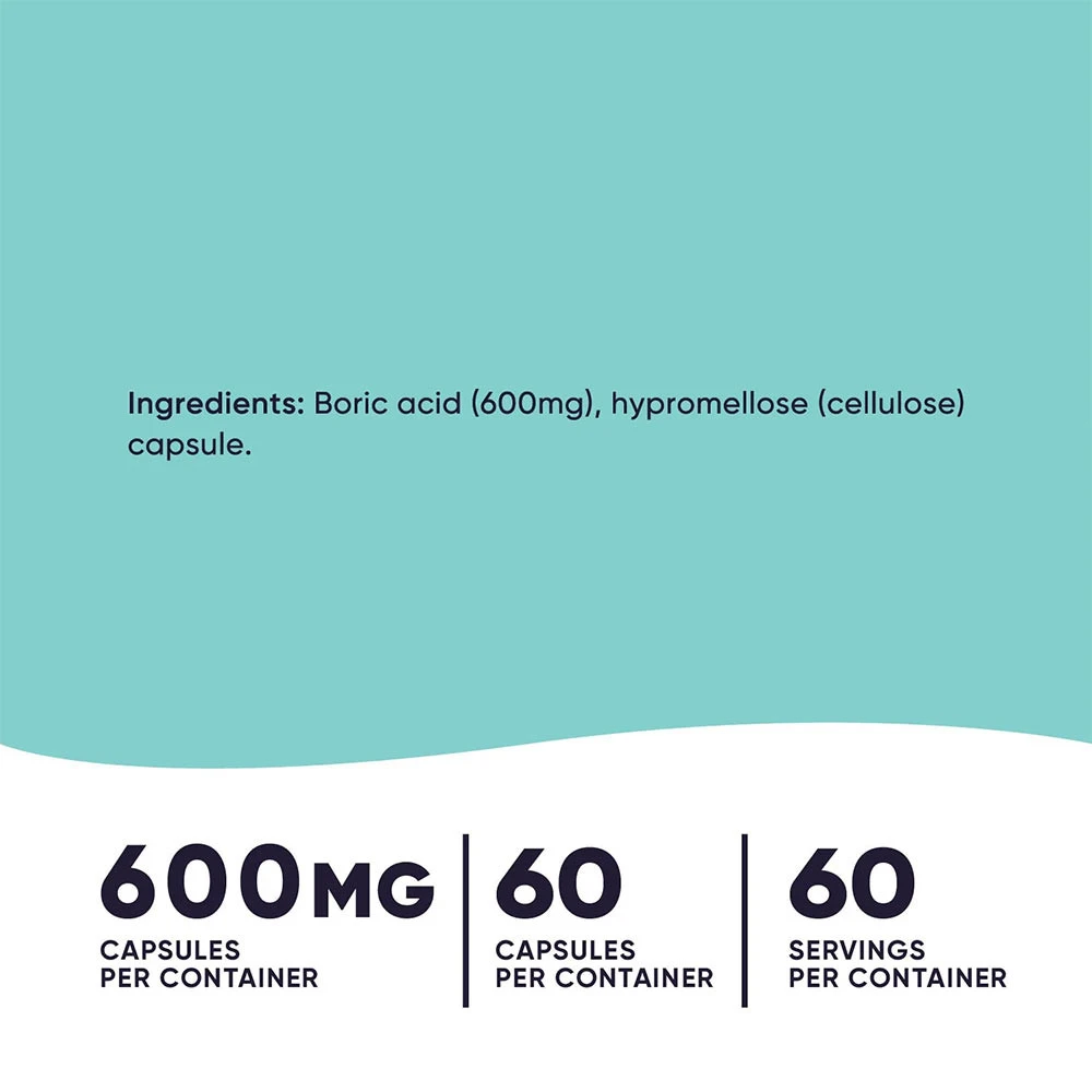 Nutricost - Borinsyra Kapslar, 60 kapslar - Bild 2