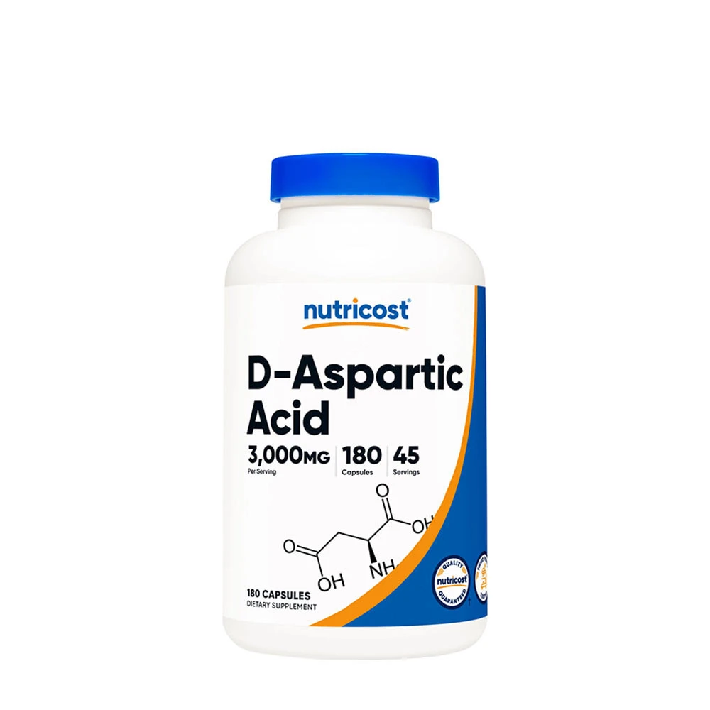 Nutricost - D-Asparaginsyra Kapslar, 180 kapslar | Hälsa och välbefinnandeViktkontrollHälsokostKväveoxidförstärkare | Apoteka