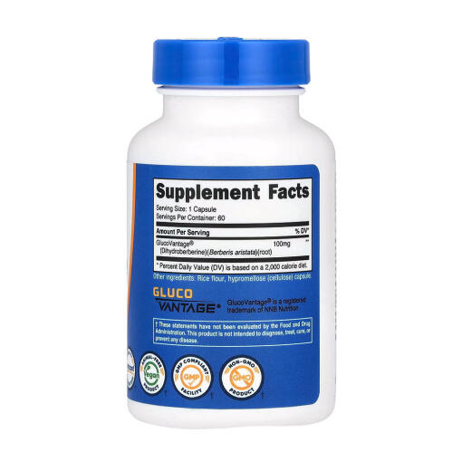 Nutricost - Dihydroberberin, 100 mg, 60 kapslar - Bild 2