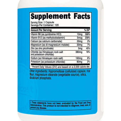 Nutricost - Elektrolytkomplex, 900 mg (120 kapslar) - Bild 2