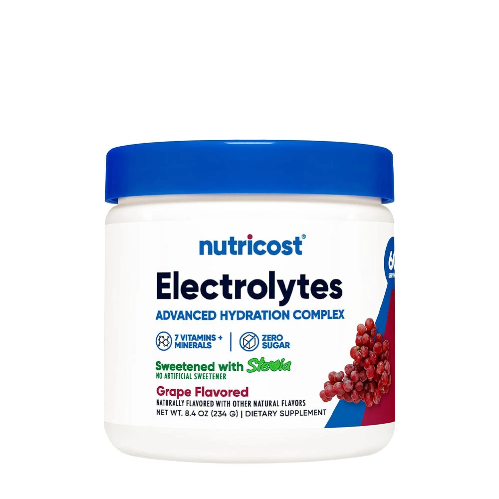 Nutricost - Elektrolytkomplex, 234 g, Druvsmak | HälsokostÅterhämtning efter träningFitness och träning | Apoteka