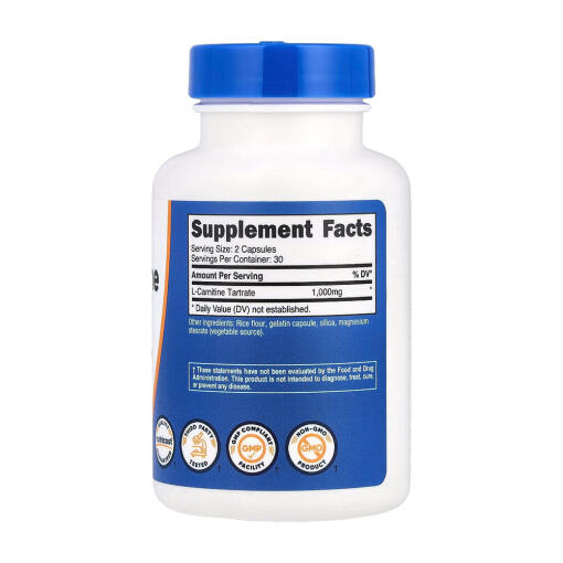 Nutricost - L-Carnitine Tartrate, 60 kapslar - Bild 2