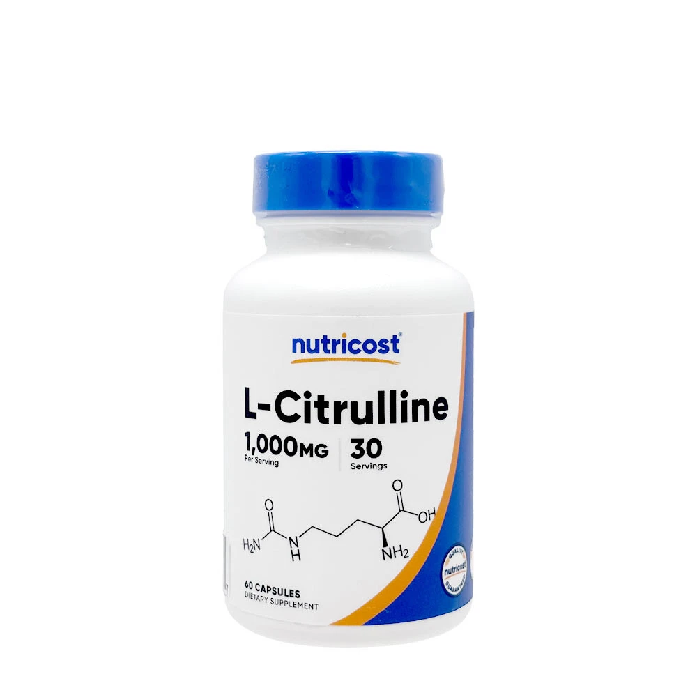 Nutricost - L-Citrullin, 1000 mg, 60 kapslar | HälsokostUthållighetKväveoxidförstärkare | Apoteka