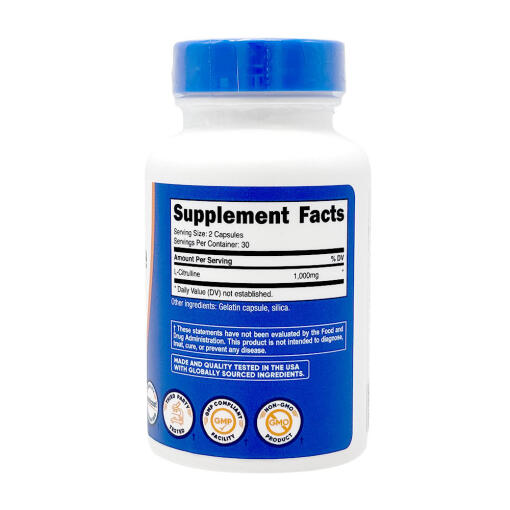 Nutricost - L-Citrullin, 1500 mg, 60 kapslar - Bild 2