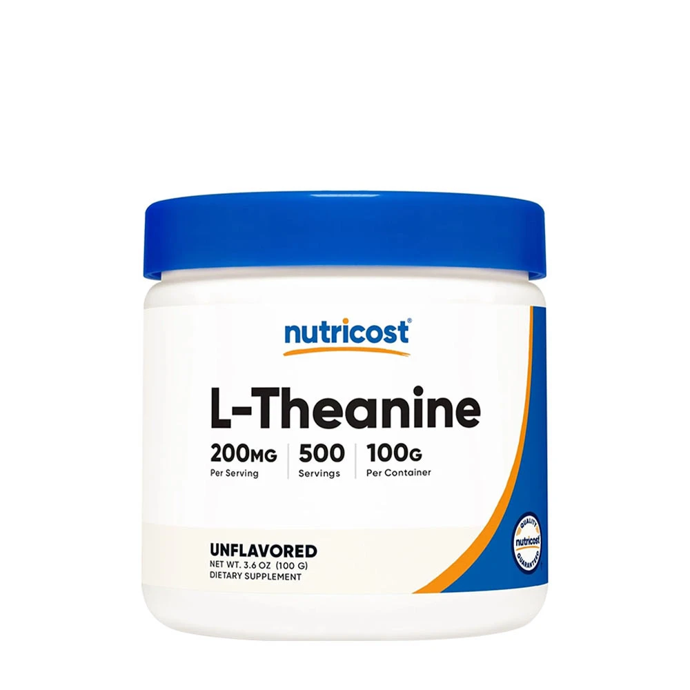 Nutricost - L-Theaninpulver, 100 g | Hälsa och välbefinnandeMental fokus och minneHälsokostSömnstöd | Apoteka