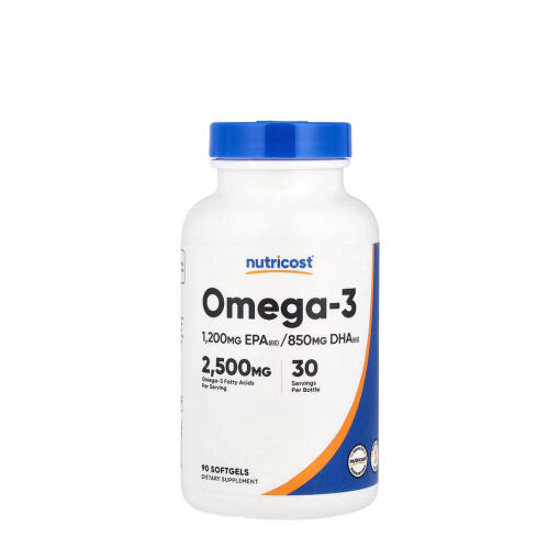 Nutricost Omega-3 2500 mg (90 Softgels)