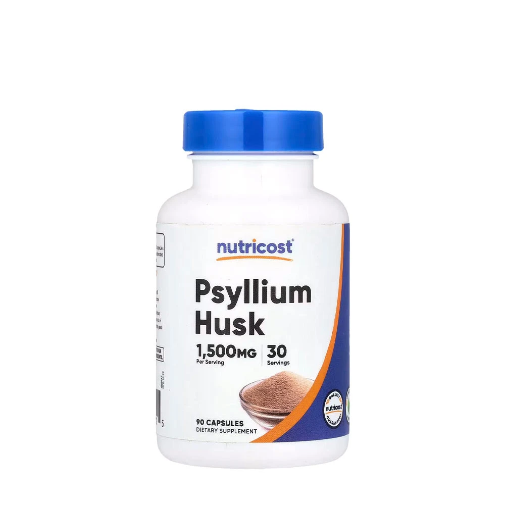 Nutricost - Psylliumfröskal 1500 mg, 90 kapslar | HälsokostMatsmältningshälsa | Apoteka