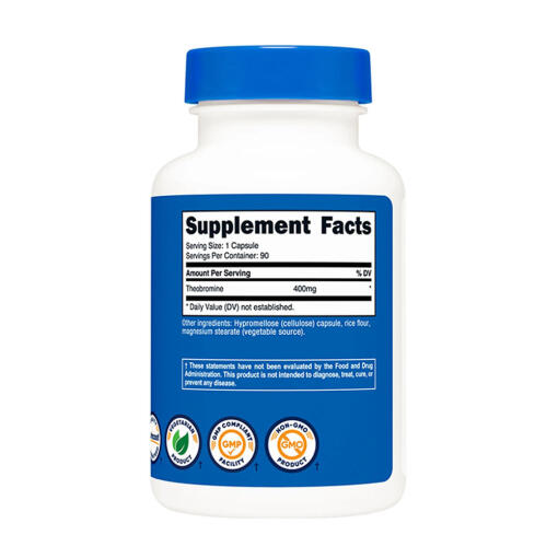 Nutricost - Theobrominkapslar, 90 kapslar - Bild 2