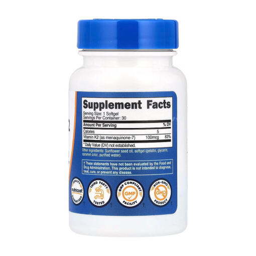 Nutricost - Vitamin K2 MK-7, 30 mjukkapslar - Bild 2