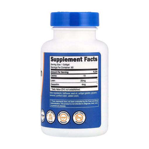 Nutricost - Zeaxantin med Lutein, 60 mjukkapslar - Bild 2