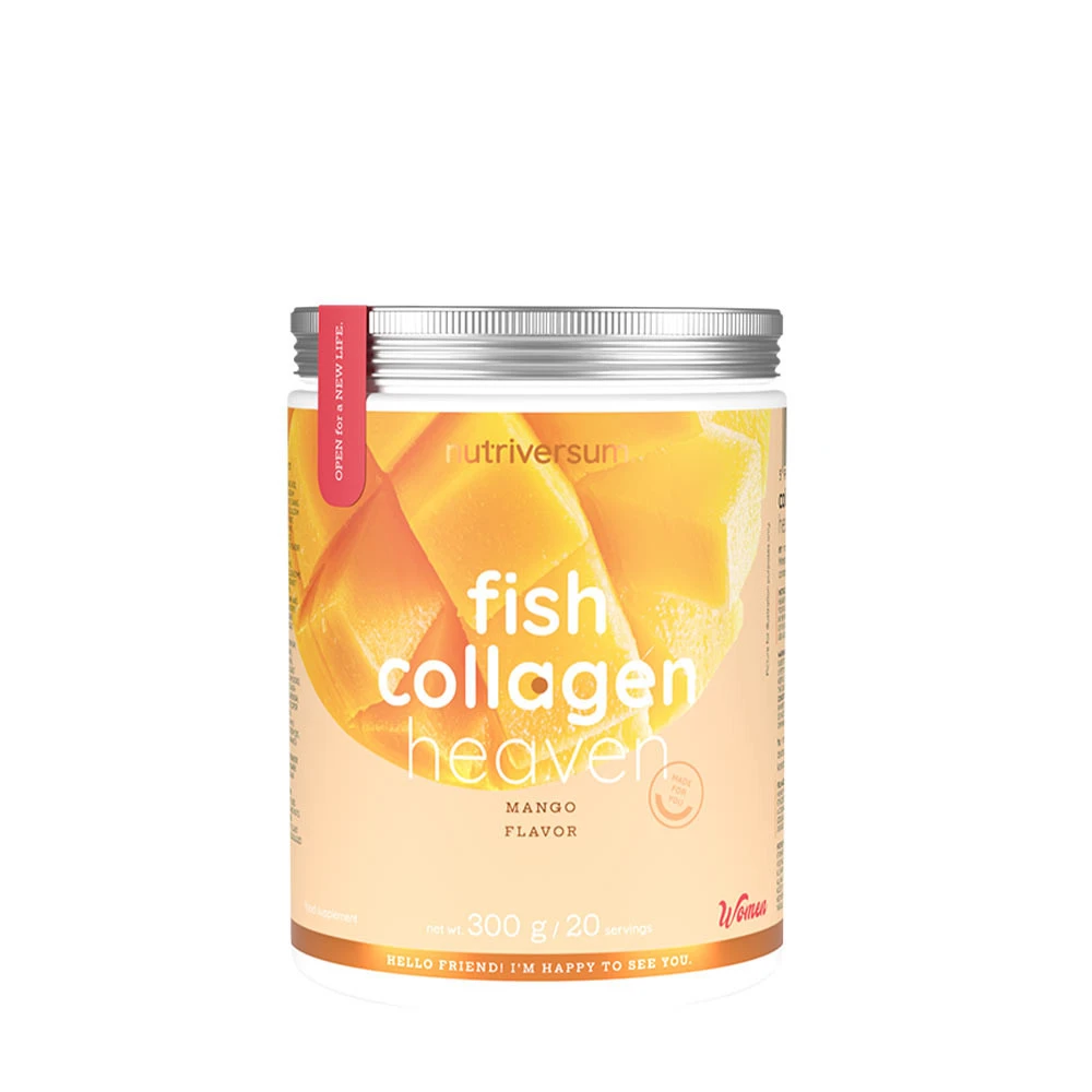 Nutriversum - Fish Collagen Heaven, 300 g, Mango | HälsokostMultimineralerKollagen | Apoteka