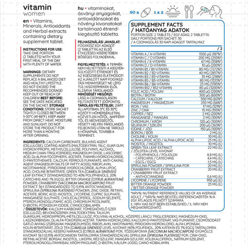 Nutriversum - Vitamin Women, 60 tabletter - Bild 2