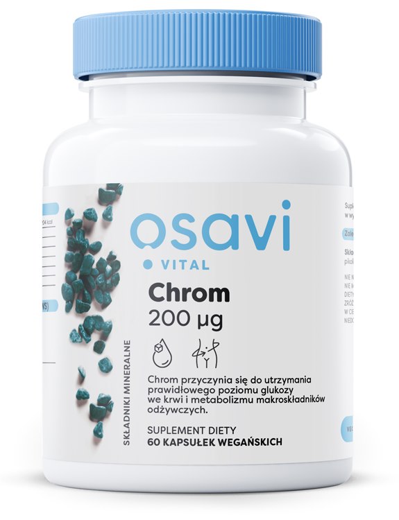Osavi - OSAVI Chrom, 200 mcg (60 vegetabiliska kapslar) | Vitaminer och MineralerVissa mineralerKrompikolinat | Apoteka