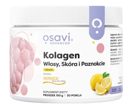 Osavi - Kollagen för hår, hud & naglar, citron, 150 g | Vitaminer och MineralerHår och naglarKollagen | Apoteka