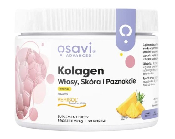 Osavi - Kollagen för hår, hud & naglar, ananas, 150 g | Vitaminer och MineralerHår och naglarKollagen | Apoteka