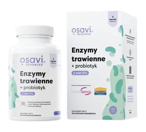 Osavi - Digestiva Enzymer + Probiotika, 120 kapslar | Vitaminer och MineralerMatsmältningshälsaProbiotikaEnzymer | Apoteka