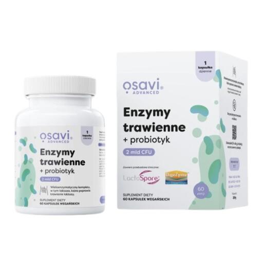 OSAVI Digestive enzymes + probiotic (60 caps)