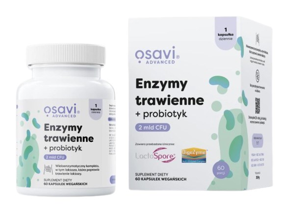 Osavi - Digestiva Enzymer + Probiotika, 60 kapslar | Vitaminer och MineralerMatsmältningshälsaProbiotikaEnzymer | Apoteka