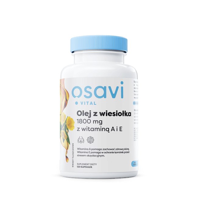 Osavi - OSAVI Kvällsrosolja, 600 mg med vitamin A & E, 120 kapslar | Vitaminer och MineralerOmegas - EFA - CLA - oljorA-vitaminPrimulaoljaVitamin E | Apoteka