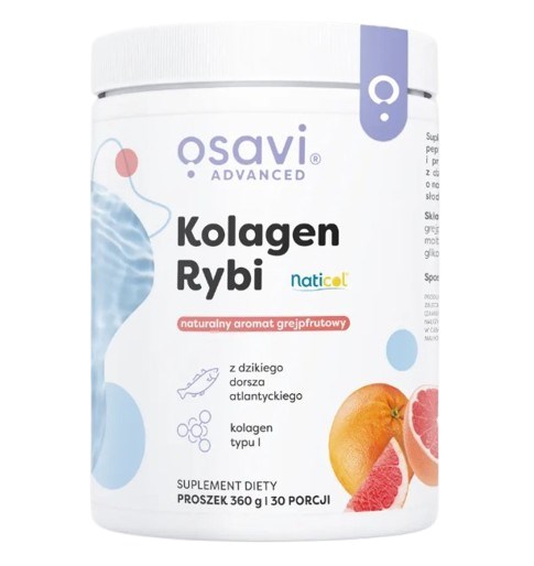 Osavi - Fiskkollagen från Vild Torsk, Citron, 360 g