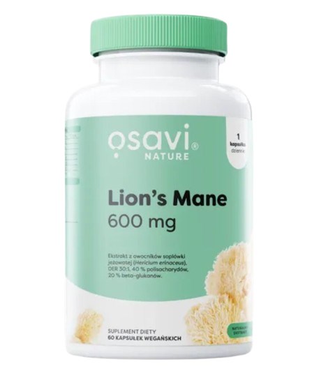 Osavi - Lions Mane, 600 mg, 60 kapslar | Vitaminer och MineralerVissa mineralerHälsa och välbefinnandeLeverstödFörbättra humöretSvamptillskott | Apoteka