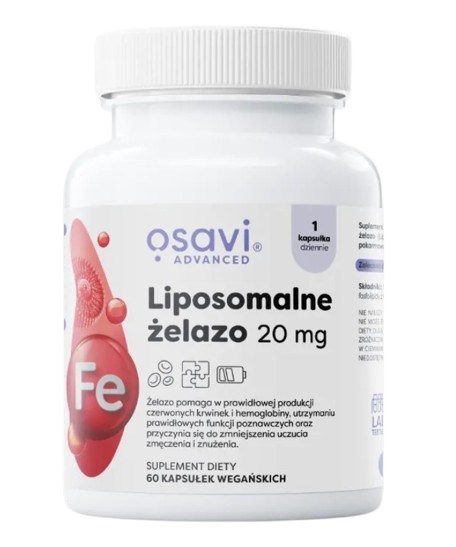 Osavi - Liposomalt Järn, 20 mg, 60 kapslar | Vitaminer och MineralerJärn | Apoteka