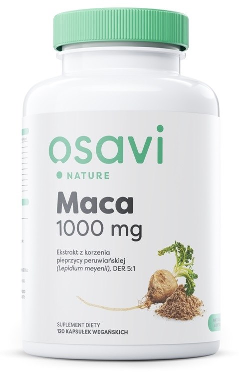 Osavi - Maca 1000 mg, 120 vegetabiliska kapslar | Vitaminer och MineralerMaca | Apoteka