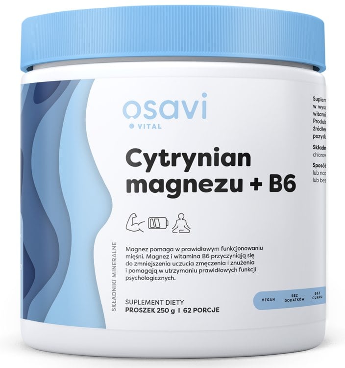 Osavi - Magnesiumcitrat + B6, 250 g | Vitaminer och MineralerMagnesium | Apoteka