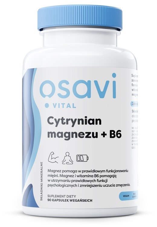 Osavi - Magnesiumcitrat + B6, 90 kapslar | Vitaminer och MineralerVissa mineralerMagnesium | Apoteka