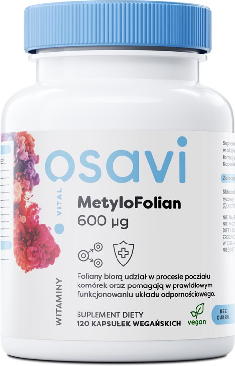 Osavi - Metylfolat, 600 mcg (120 kapslar) | Vitaminer och MineralerVissa vitaminerFolatFolsyra | Apoteka