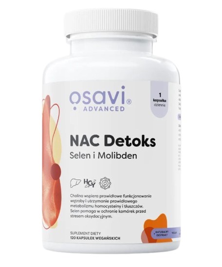 Osavi - NAC Detox med Selen och Molybden, 120 kapslar | Vitaminer och MineralerVissa mineralerSelenMjölktistelN-acetyl | Apoteka