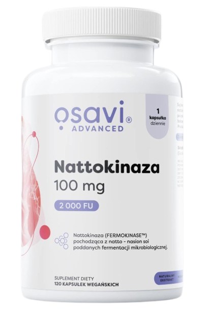 Osavi - Nattokinase, 100 mg, 120 kapslar | Vitaminer och MineralerHälsa och välbefinnandeÖrttillskottÖrter och växtbaserade preparat | Apoteka
