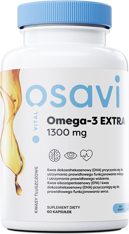 Osavi Omega-3 Extra 650 mg – Kapslar med Citronsmak (60 kapslar) | Vitaminer och MineralerOmegas - EFA - CLA - oljorOmega & Näringsoljor | Apoteka